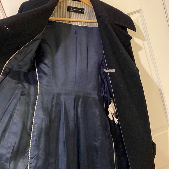100% Wool Zara Women Peacoat - Picture 6 of 7